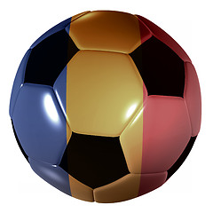 Image showing football romanian flag