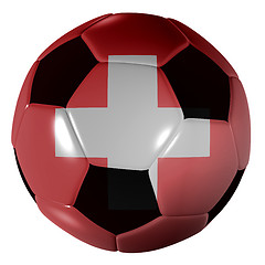 Image showing football suisse flag