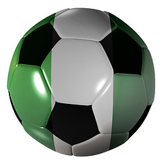 Image showing football nigeria flag