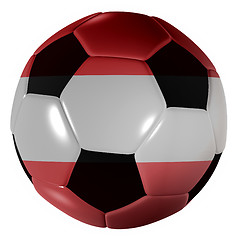 Image showing football austrian flag