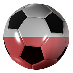 Image showing football polish flag