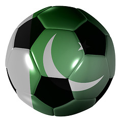 Image showing football pakistan flag