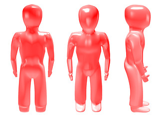 Image showing 3d man red