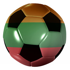 Image showing football lithuania flag