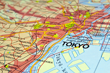 Image showing Tokyo map