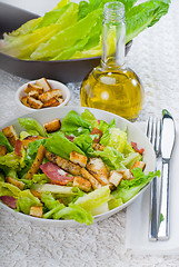 Image showing fresh homemade ceasar salad