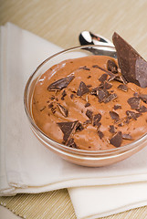 Image showing fresh homemade chocolate mousse