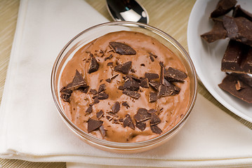 Image showing fresh homemade chocolate mousse