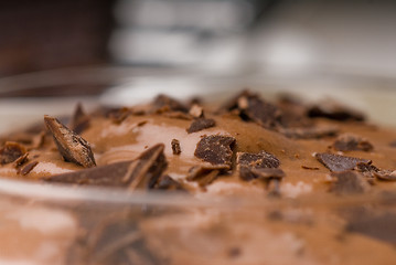 Image showing fresh homemade chocolate mousse