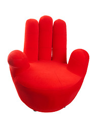 Image showing Red Hand Chair