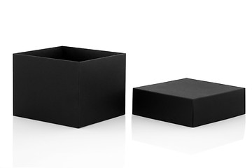 Image showing Black Gift Box  