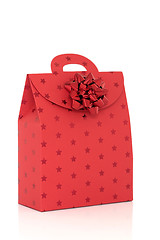 Image showing Red Gift Bag with Bow