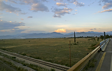 Image showing view of flat planes near Podgorica