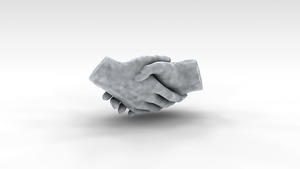 Image showing Handshake Sculpture