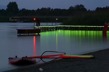 Image showing colorful reflection on water