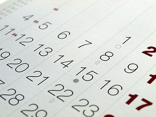 Image showing Calendar