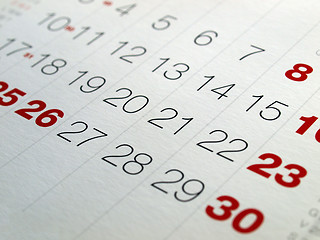 Image showing Calendar