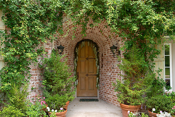 Image showing Green entrance