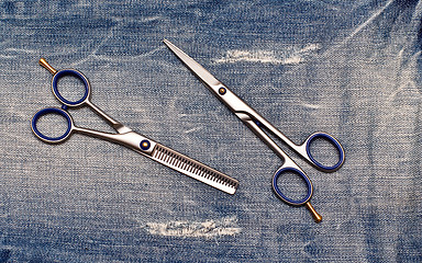 Image showing Scissors on the Jeans