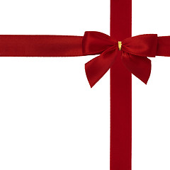 Image showing Red Ribbon and Bow