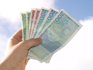 Image showing norwegian bills