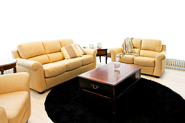 Image showing Beige sofas