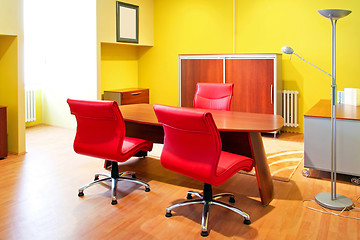 Image showing Yellow office