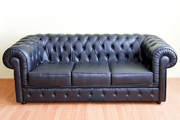 Image showing Black sofa