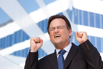 Image showing Happy Excited Businessman