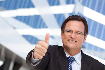 Image showing Handsome, Confident Businessman with Thumbs Up