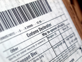 Image showing Customs declaration