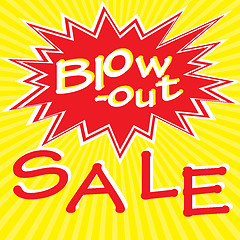 Image showing Blow-out retro sale