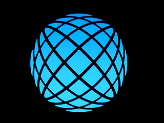 Image showing Blue light globe