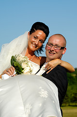 Image showing Bride and groom