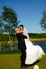 Image showing Bride and groom