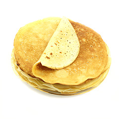 Image showing Pancakes pile