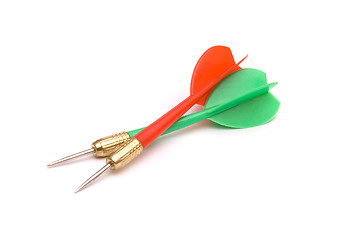 Image showing Two darts