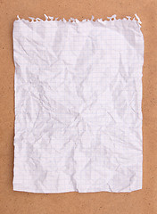 Image showing Crumpled note paper 