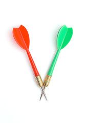 Image showing Two darts