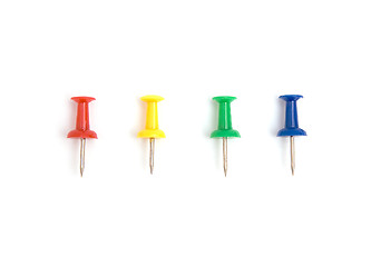 Image showing Four color pins