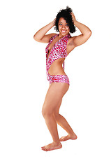 Image showing Young pretty girl in swimsuit.