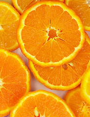 Image showing Background with oranges