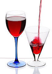 Image showing wineglasses
