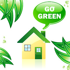 Image showing Go Green Glossy House.