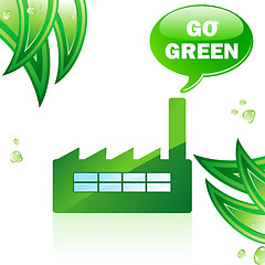 Image showing Go Green Glossy Factory. 