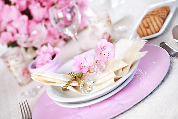 Image showing Luxury place setting