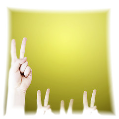 Image showing Hand sign.