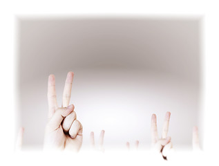 Image showing Hand sign.