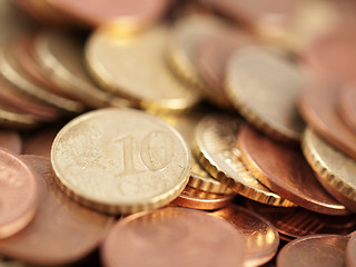 Image showing Euro coins