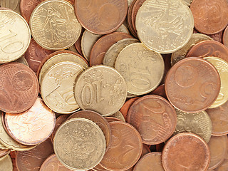 Image showing Euro coins